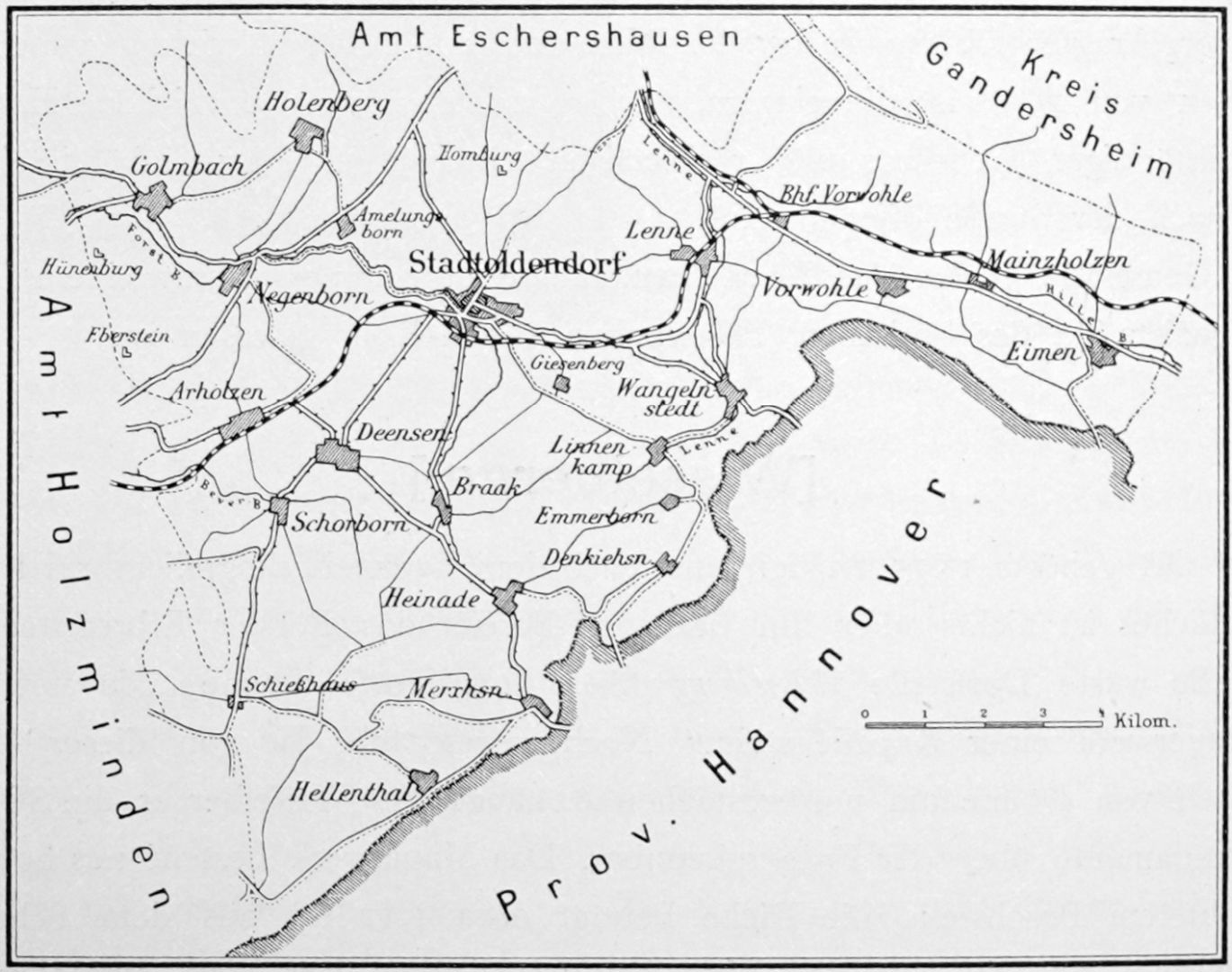 Abbildung 70. Amtsgerichtsbezirk Stadtoldendorf.